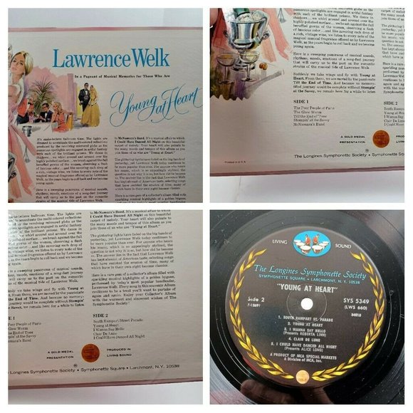 Lawrence Welks Young At Heart 50's Collectors Vinyl Record *MINOR WEAR - Picture 11 of 14
